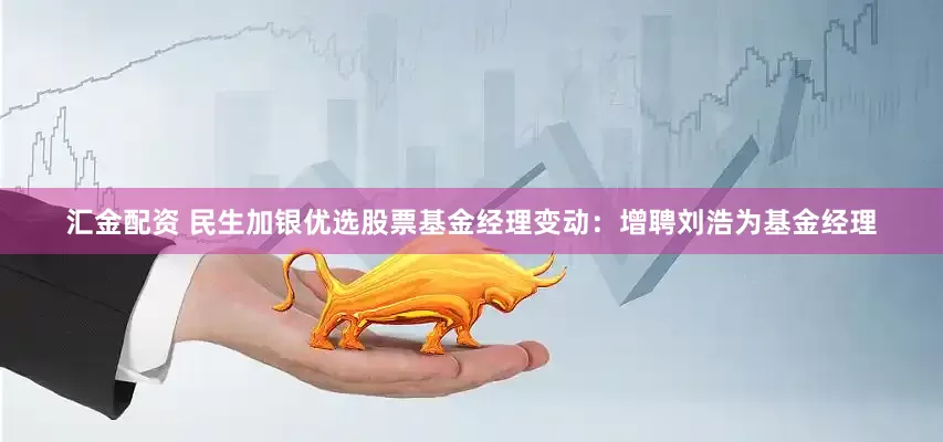 汇金配资 民生加银优选股票基金经理变动：增聘刘浩为基金经理